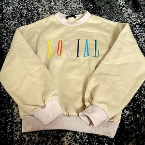 BRAND NEW “Social” Crew Neck Sweater
